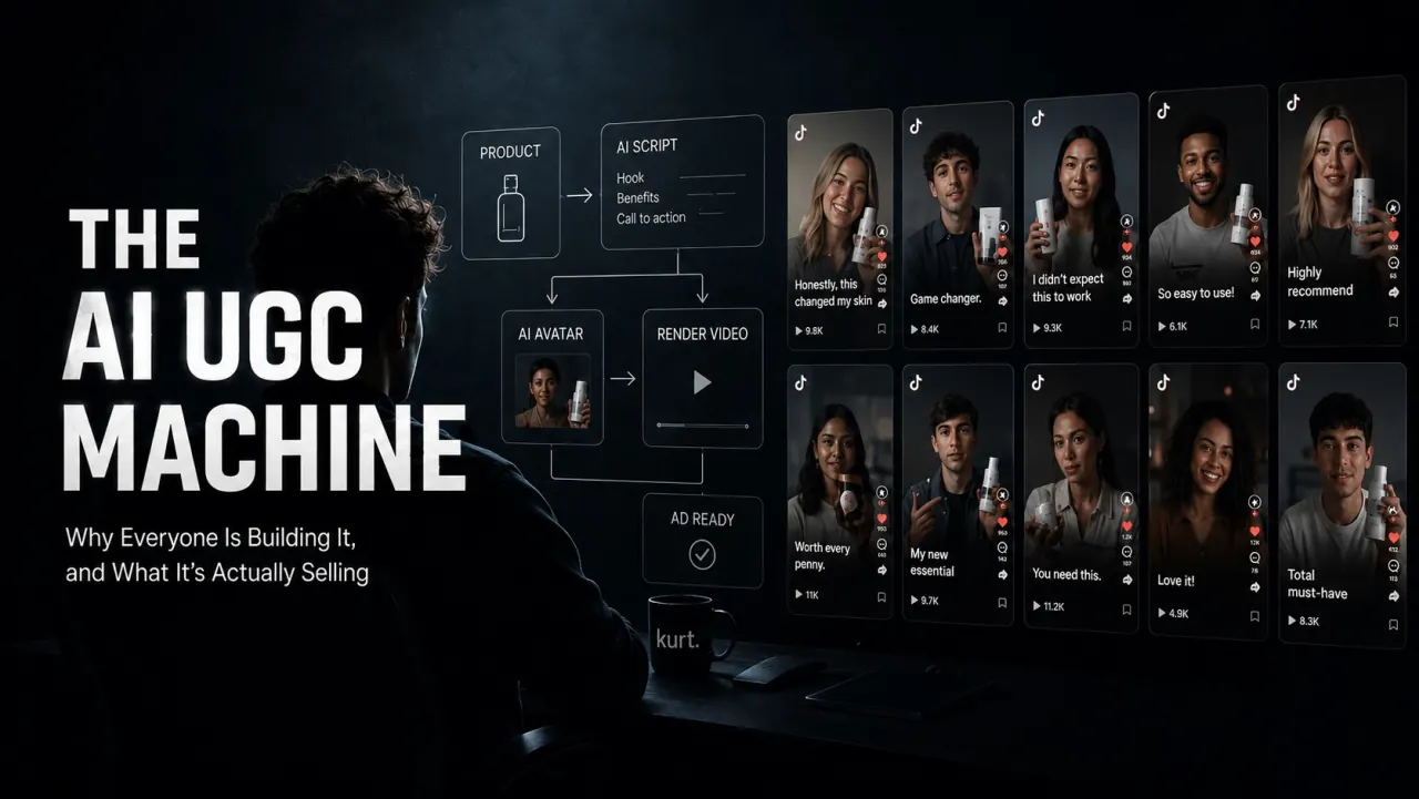 The AI UGC Machine — the synthetic UGC ad pipeline