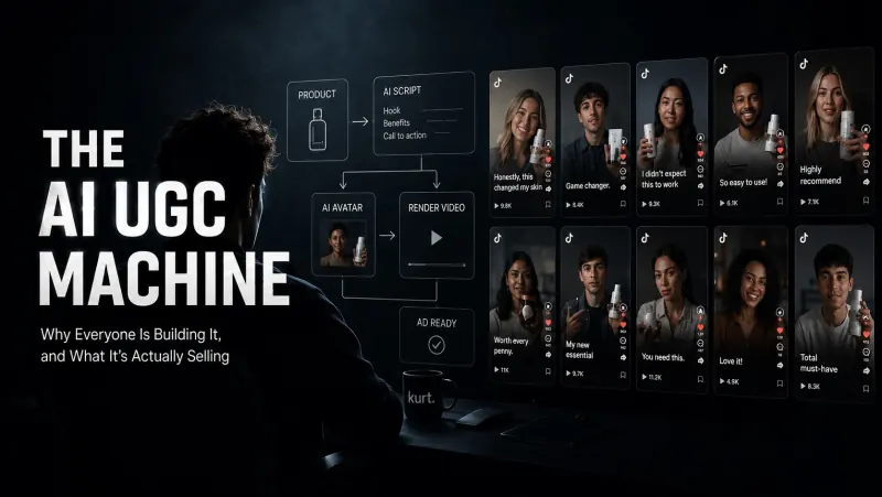 The AI UGC Machine — the synthetic UGC ad pipeline